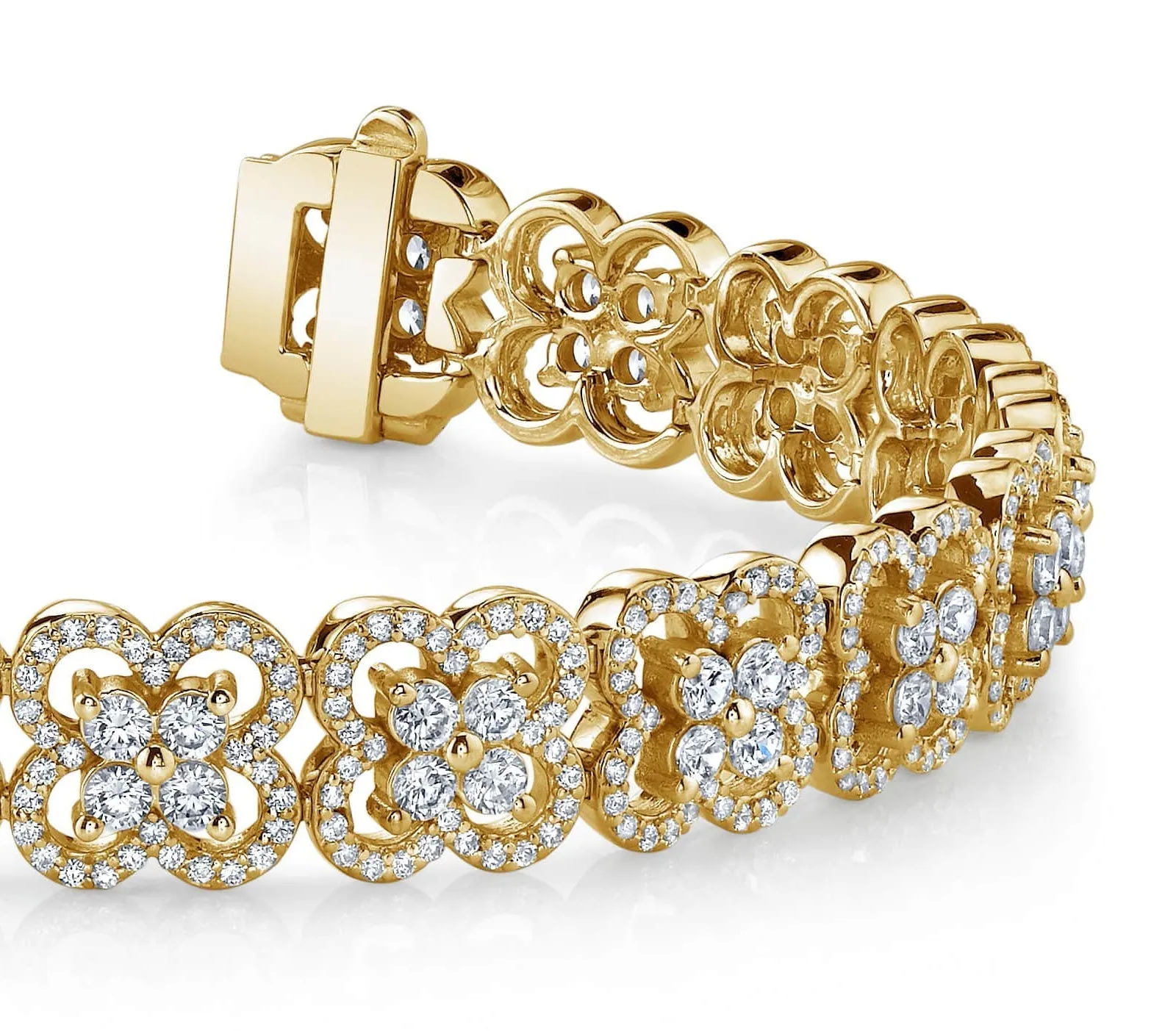 Blossoming Beauty Diamond Bracelet with 6.26 ct.(finished) 1mm, 2.3mm
