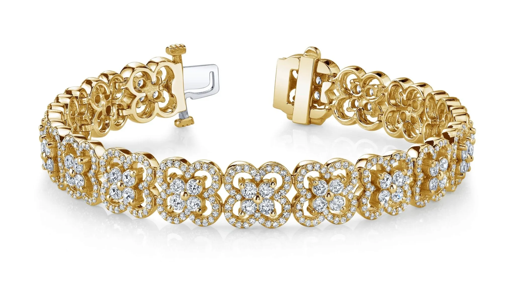 Blossoming Beauty Diamond Bracelet with 6.26 ct.(finished) 1mm, 2.3mm