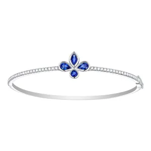 Blue Sapphire September Birthstone Pave Diamond Designer Bracelet