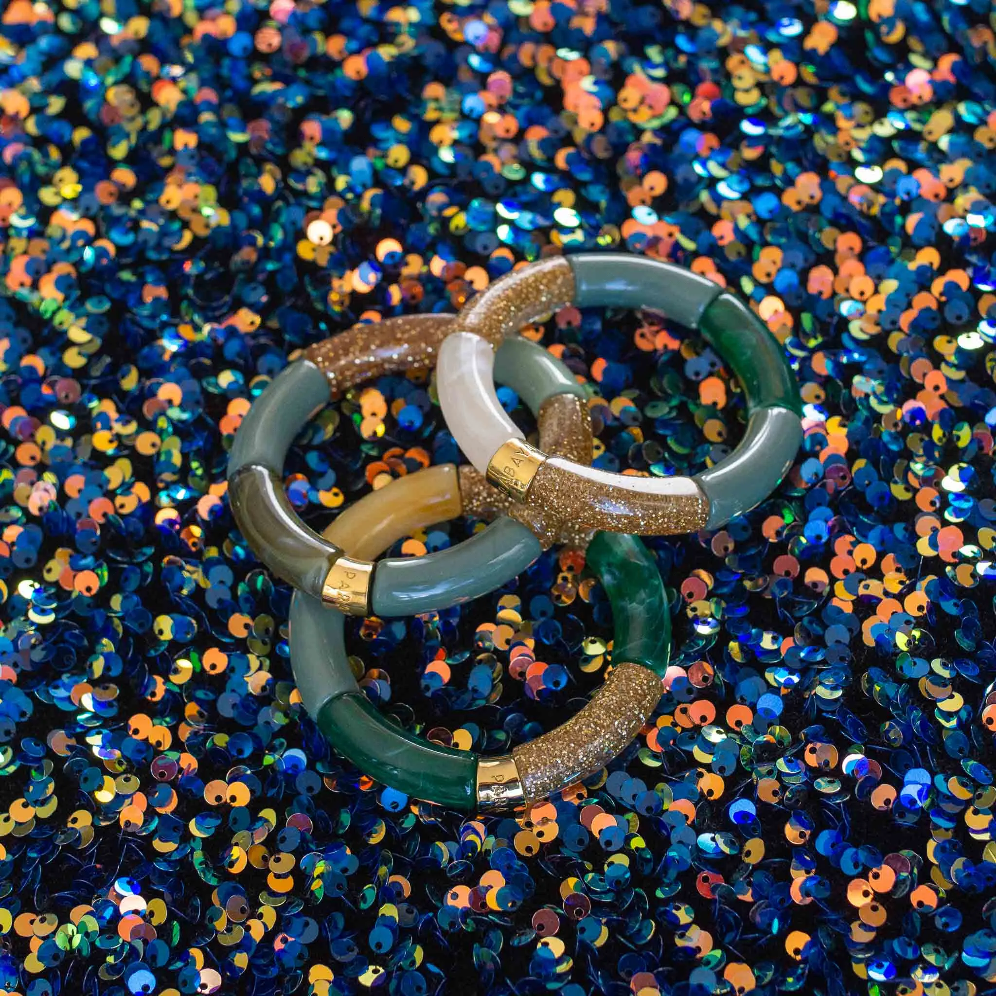 BRACELET PIPOCA VERDE-OURO 1