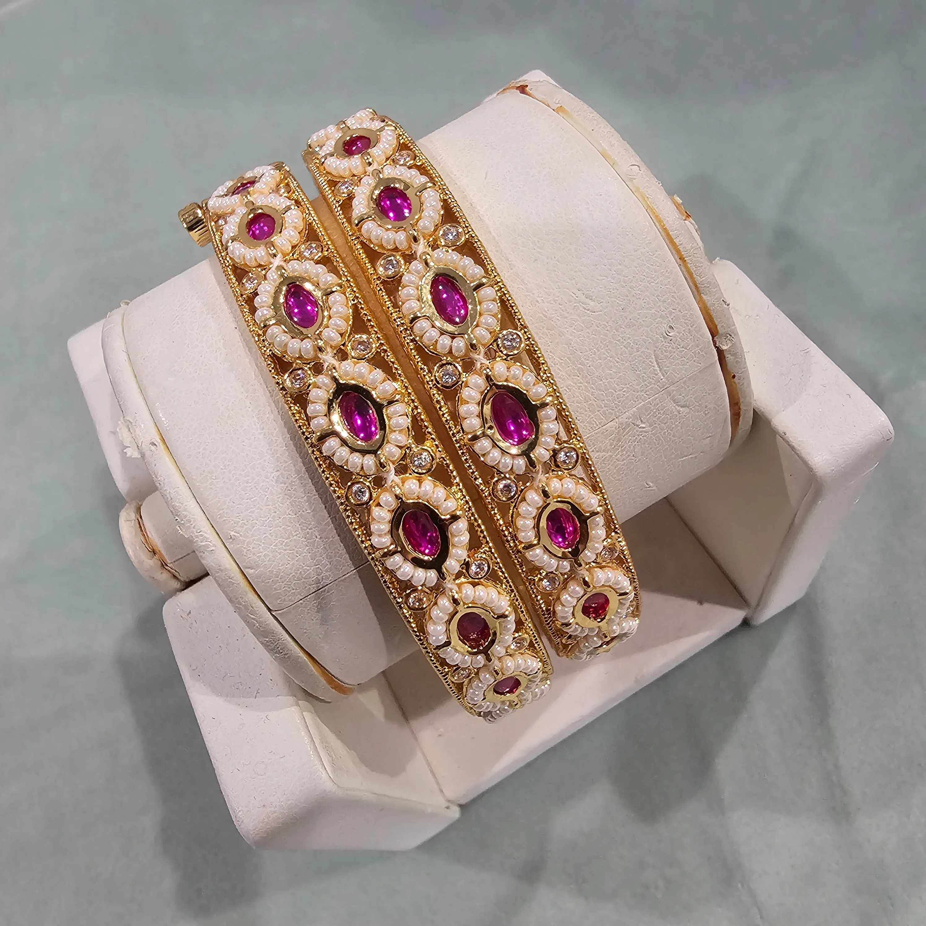 BRASS Kundan bangles,