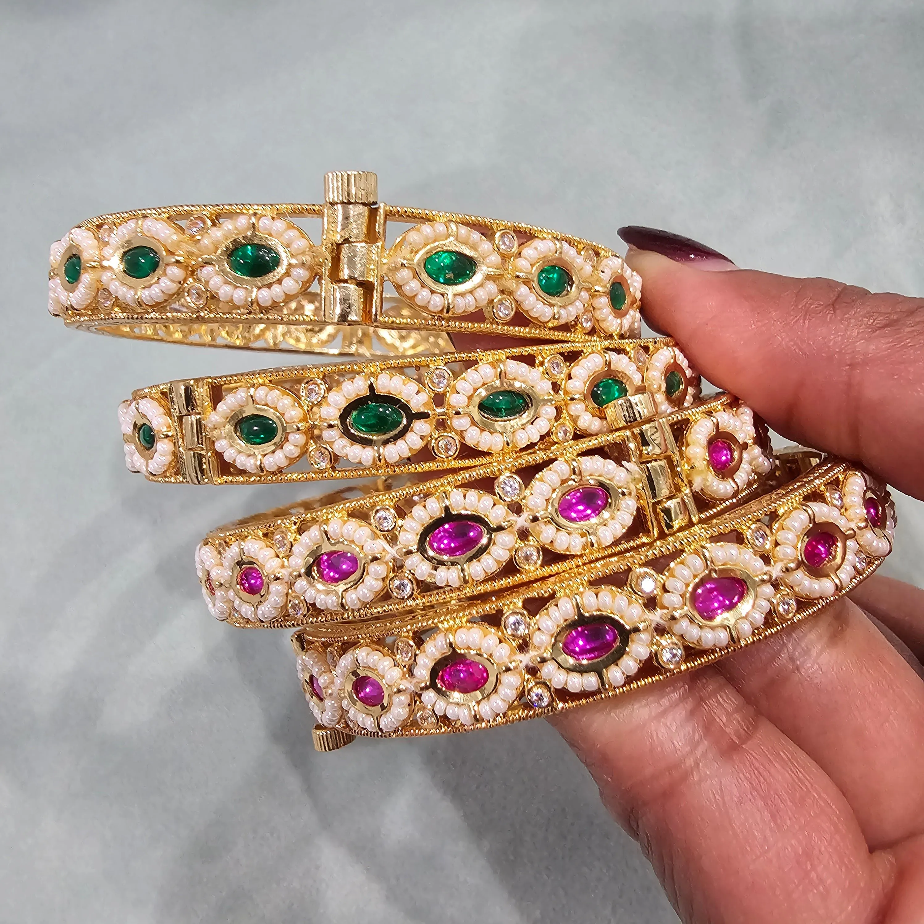 BRASS Kundan bangles,