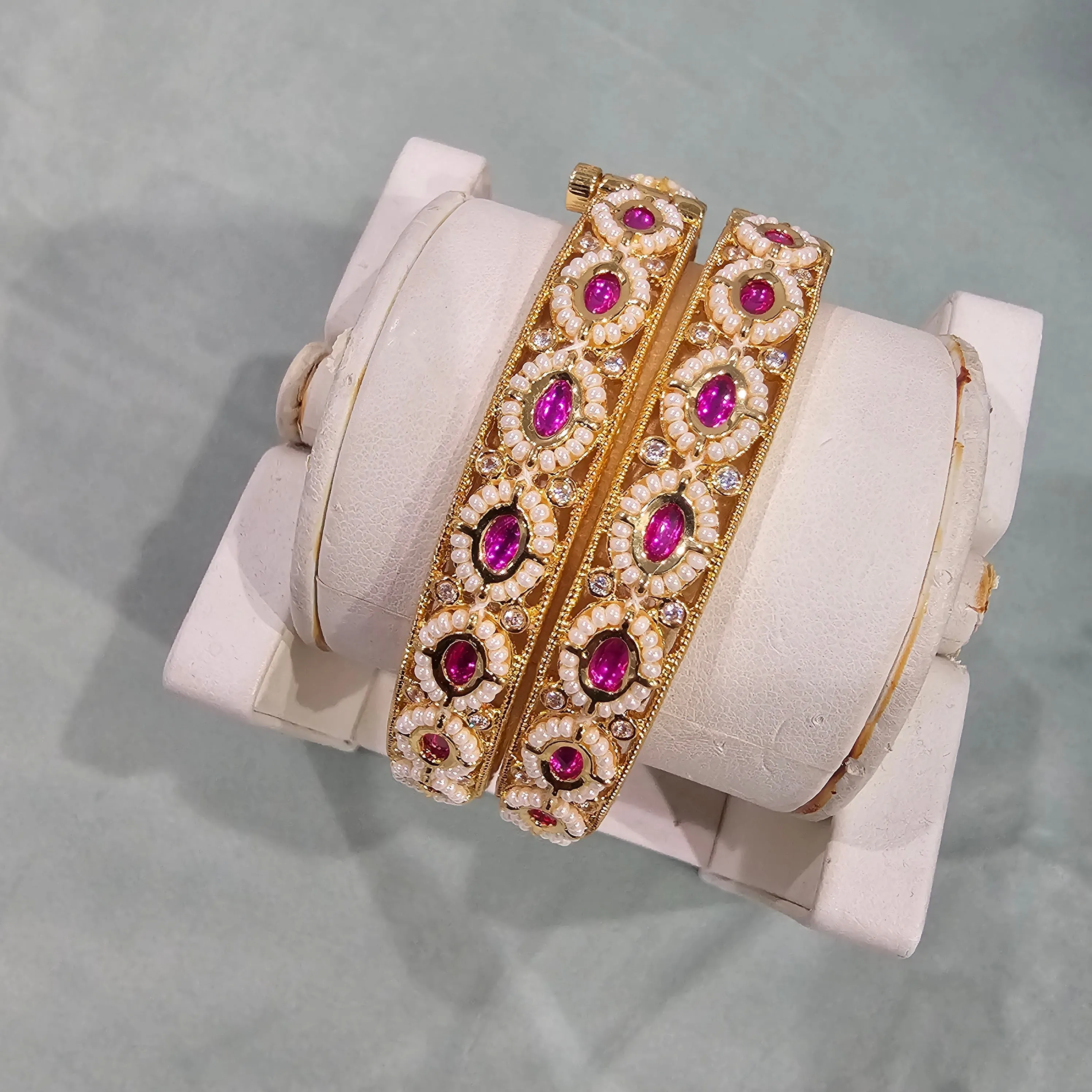 BRASS Kundan bangles,