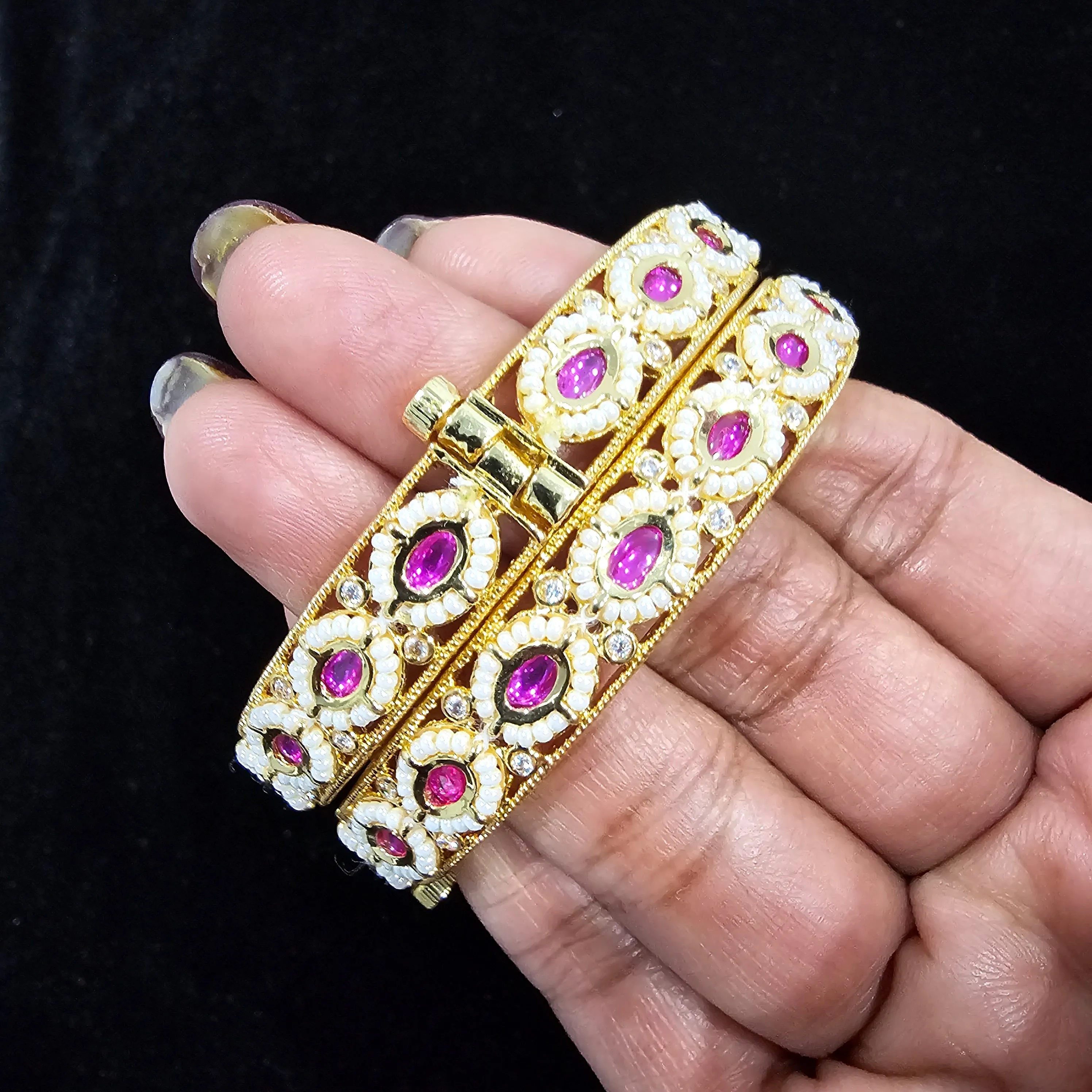 BRASS Kundan bangles,