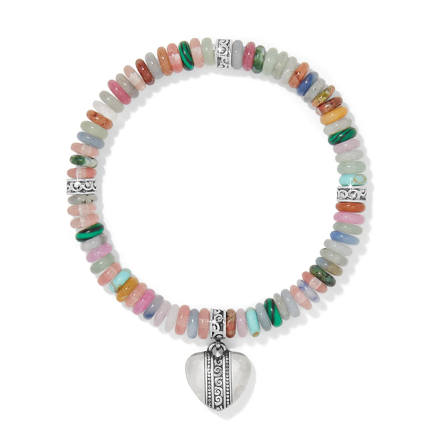 Brighton Mingle Sweetheart Bead Stretch Bracelet