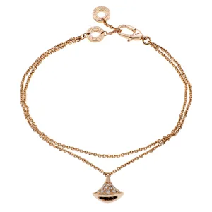 Bulgari 18K Rose Gold Diamond Divas' Dream Bracelet