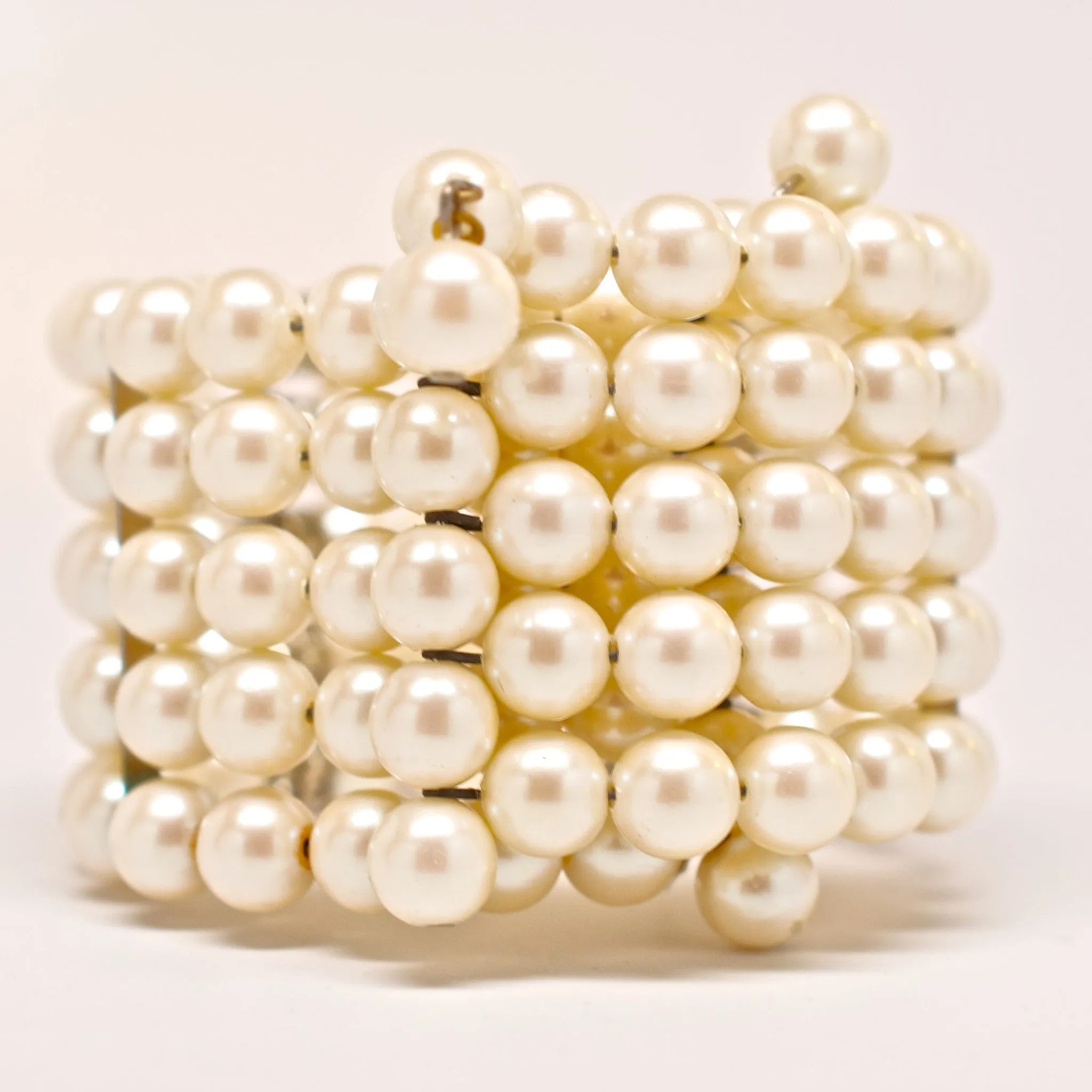 Cadoro 1960's Faux Pearl Wrap Bracelet