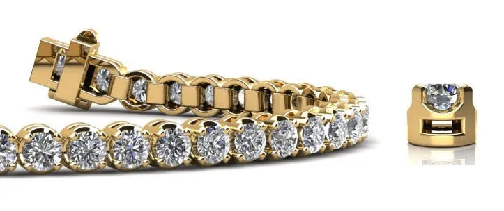 Captivating Shimmer Lab-Grown Diamond Tennis Bracelet with 3.06 ct.(finished) 2.5mm