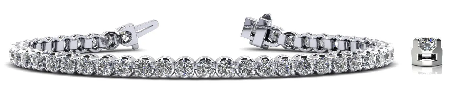 Captivating Shimmer Lab-Grown Diamond Tennis Bracelet with 3.06 ct.(finished) 2.5mm