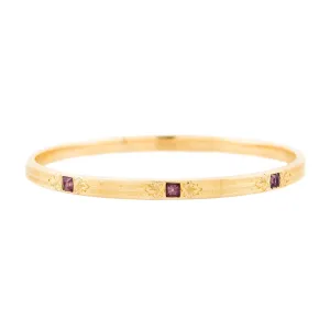 CARTER, GOUGH, & CO. Edwardian 14k Amethyst Bangle