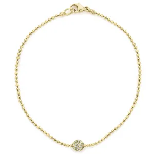 Caviar Gold 18K Gold Diamond Sphere Bracelet