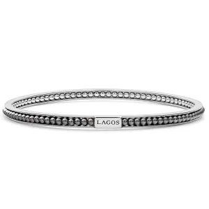 Caviar Icon Hematite Bangle