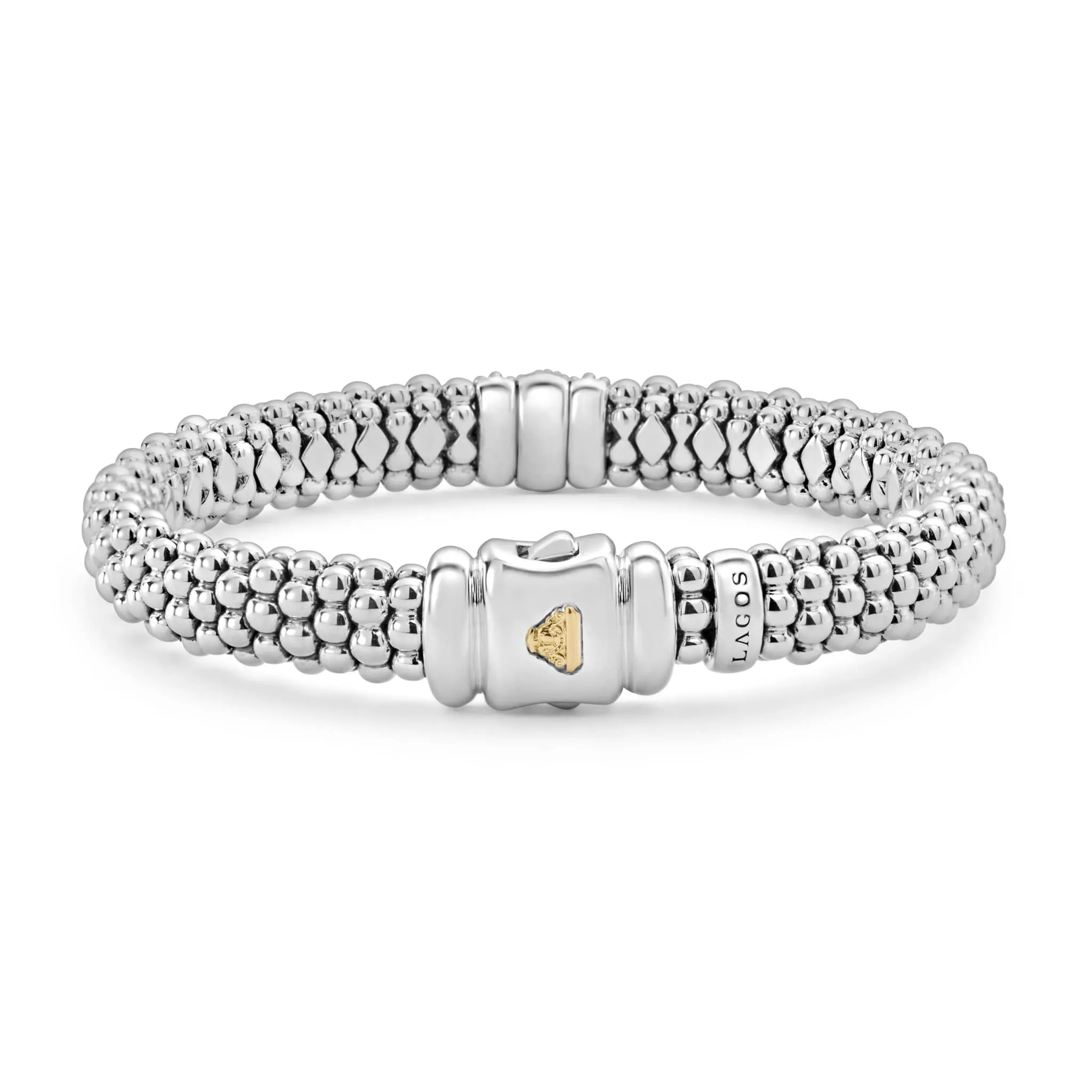 Caviar Lux Single Station Diamond Caviar Bracelet | 9mm