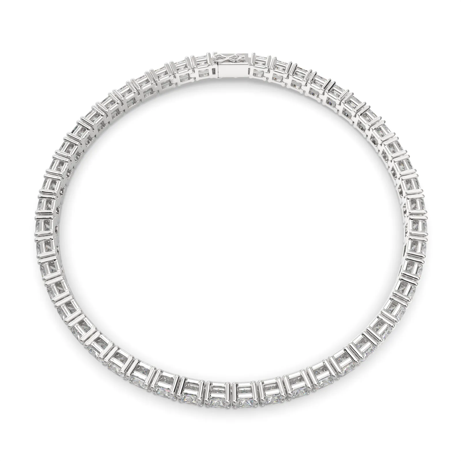 Celestia Princess Cut Diamond Tennis Bracelet Prong Set (10 ctw)