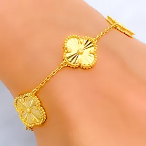 Chic High Finish 21k Gold Bracelet