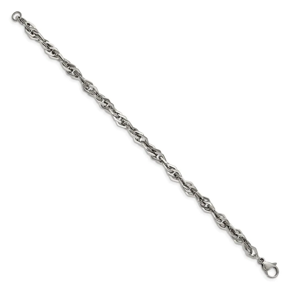 Chisel Stainless Steel Polished 9 inch Bracelet