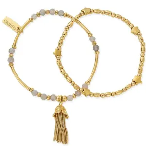 ChloBo Wisdom & Guidance Bracelet Set - Gold
