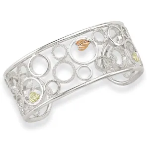 Circles - Sterling Silver Black Hills Gold Bracelet