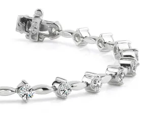 Classic Diamond Link Lab-Grown Diamond Bracelet with 3.15 ct.(finished) 3.4mm
