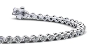 Classic Prong Set Lab-Grown Diamond Tennis Bracelet with 2.04 ct.(finished) 2.25mm