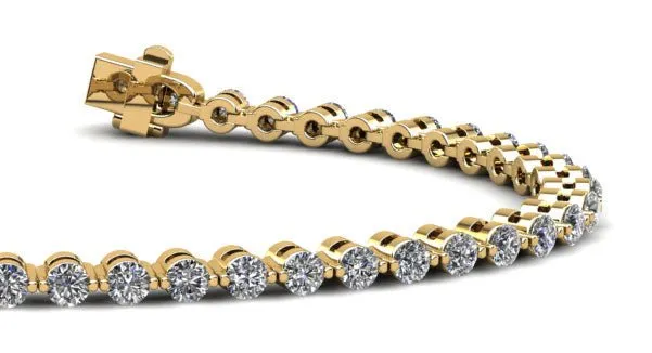 Classic Prong Set Lab-Grown Diamond Tennis Bracelet with 2.04 ct.(finished) 2.25mm