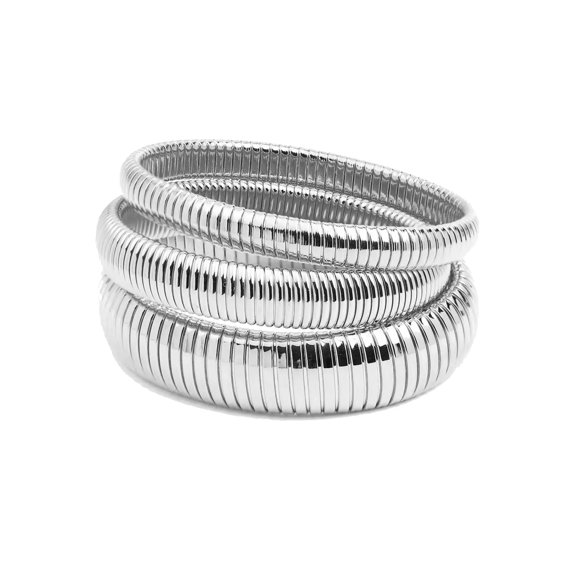 Cobra Bracelet Silver (set of 3)