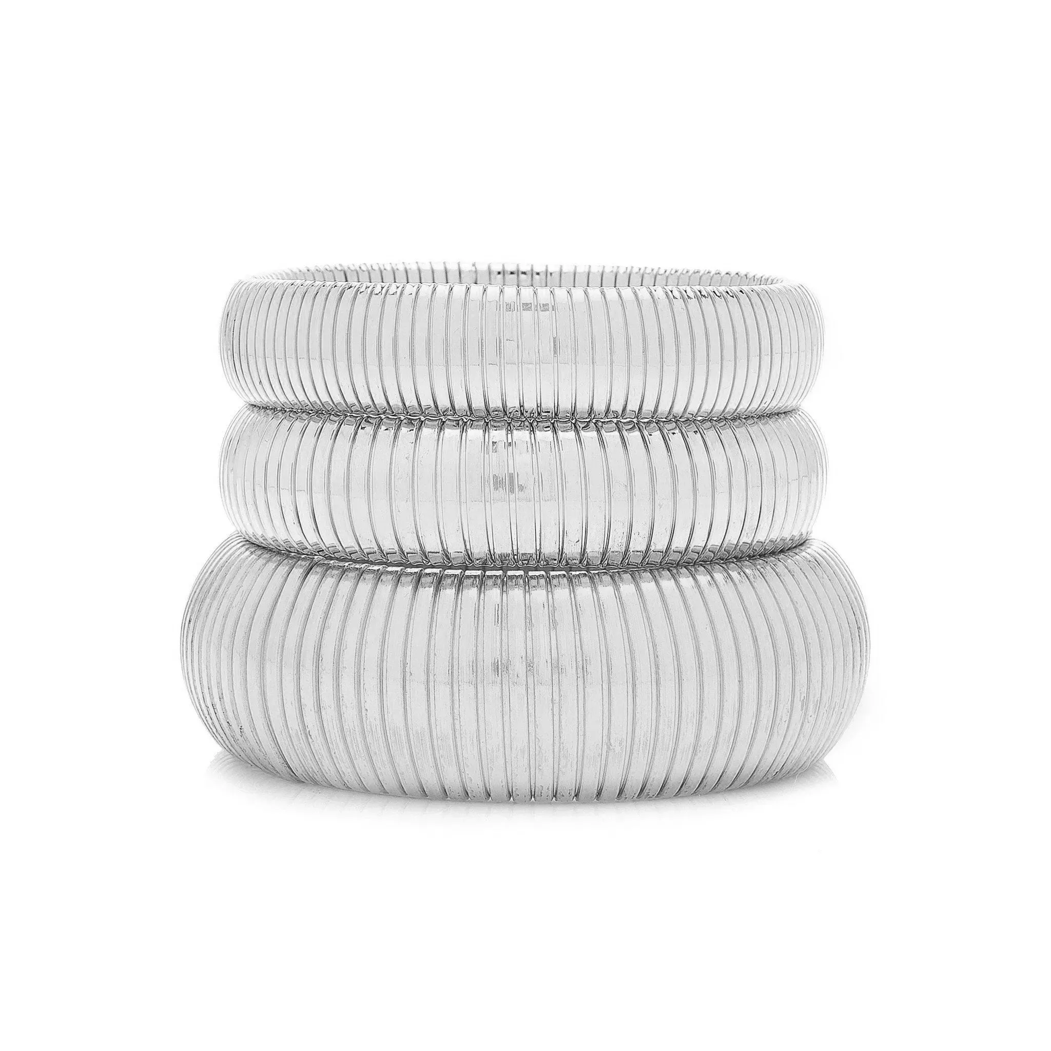 Cobra Bracelet Silver (set of 3)