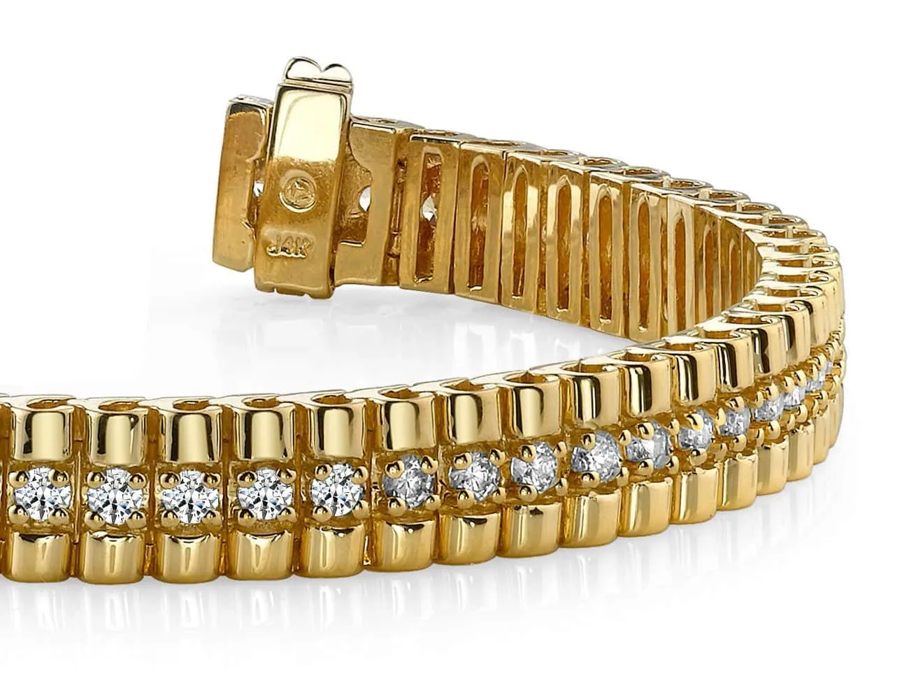 Continuous Strand Diamond Bracelet with 2.05 ct.(finished) 2mm