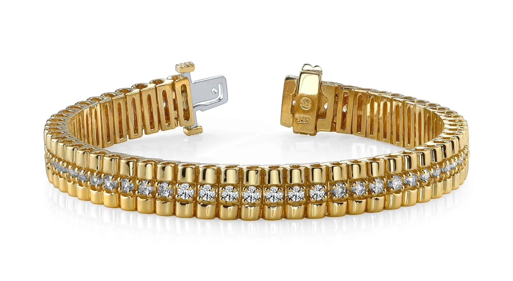 Continuous Strand Diamond Bracelet with 2.05 ct.(finished) 2mm