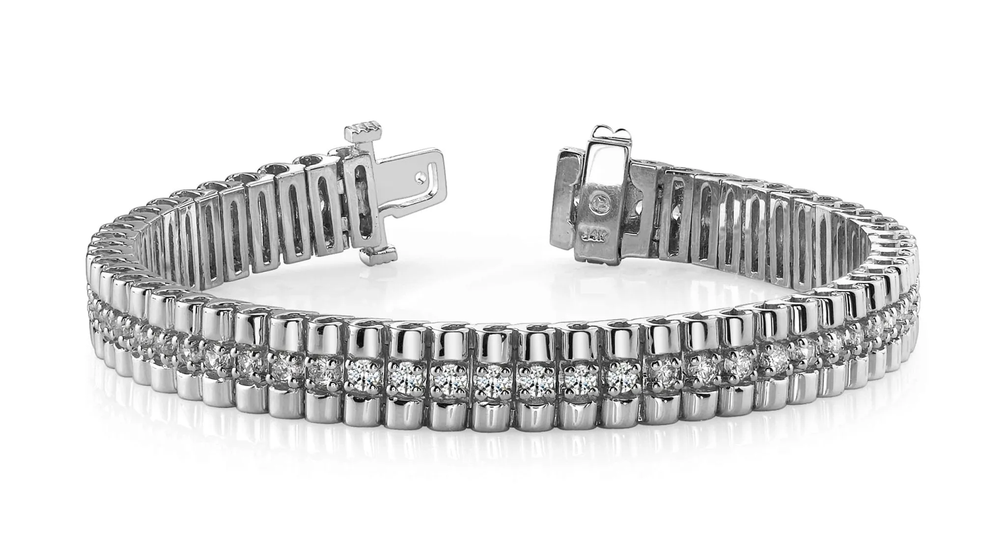 Continuous Strand Diamond Bracelet with 2.05 ct.(finished) 2mm