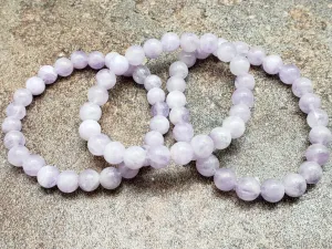 Count of 5 Lavender Amethyst Bracelets, 7 inch