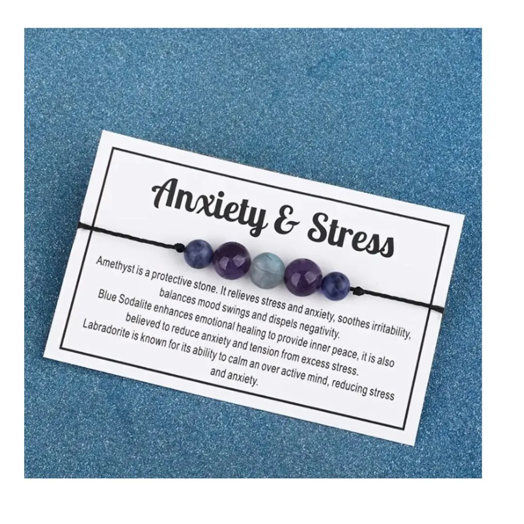 Crystal Anxiety and Stress Bracelet