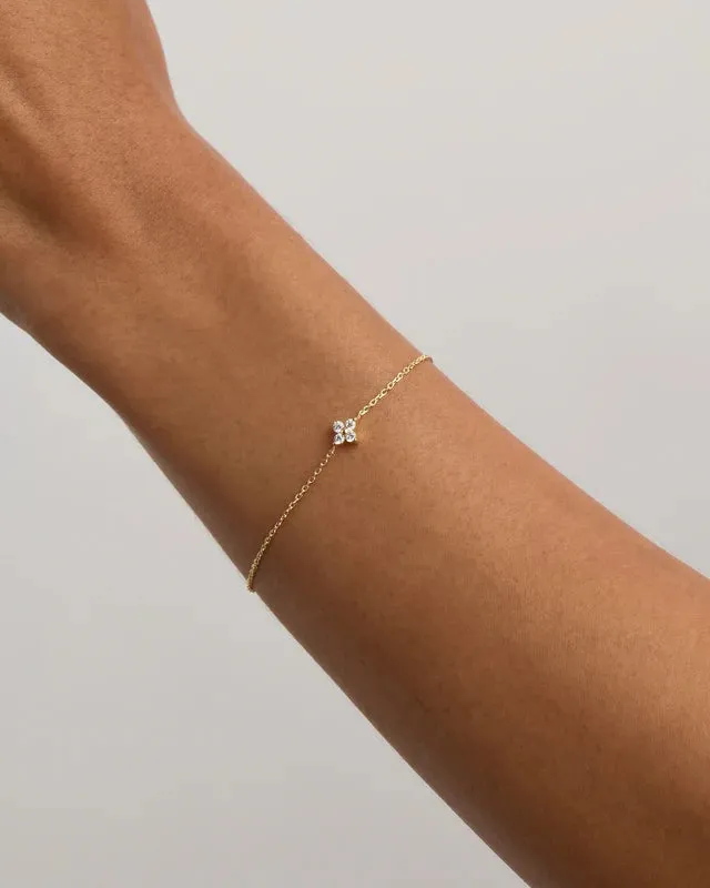 CRYSTAL BLOOM BRACELET | GOLD