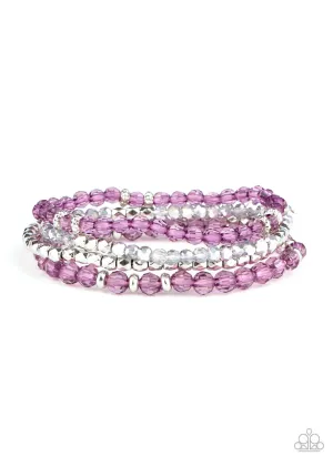 Crystal Crush Purple Paparazzi Bracelet