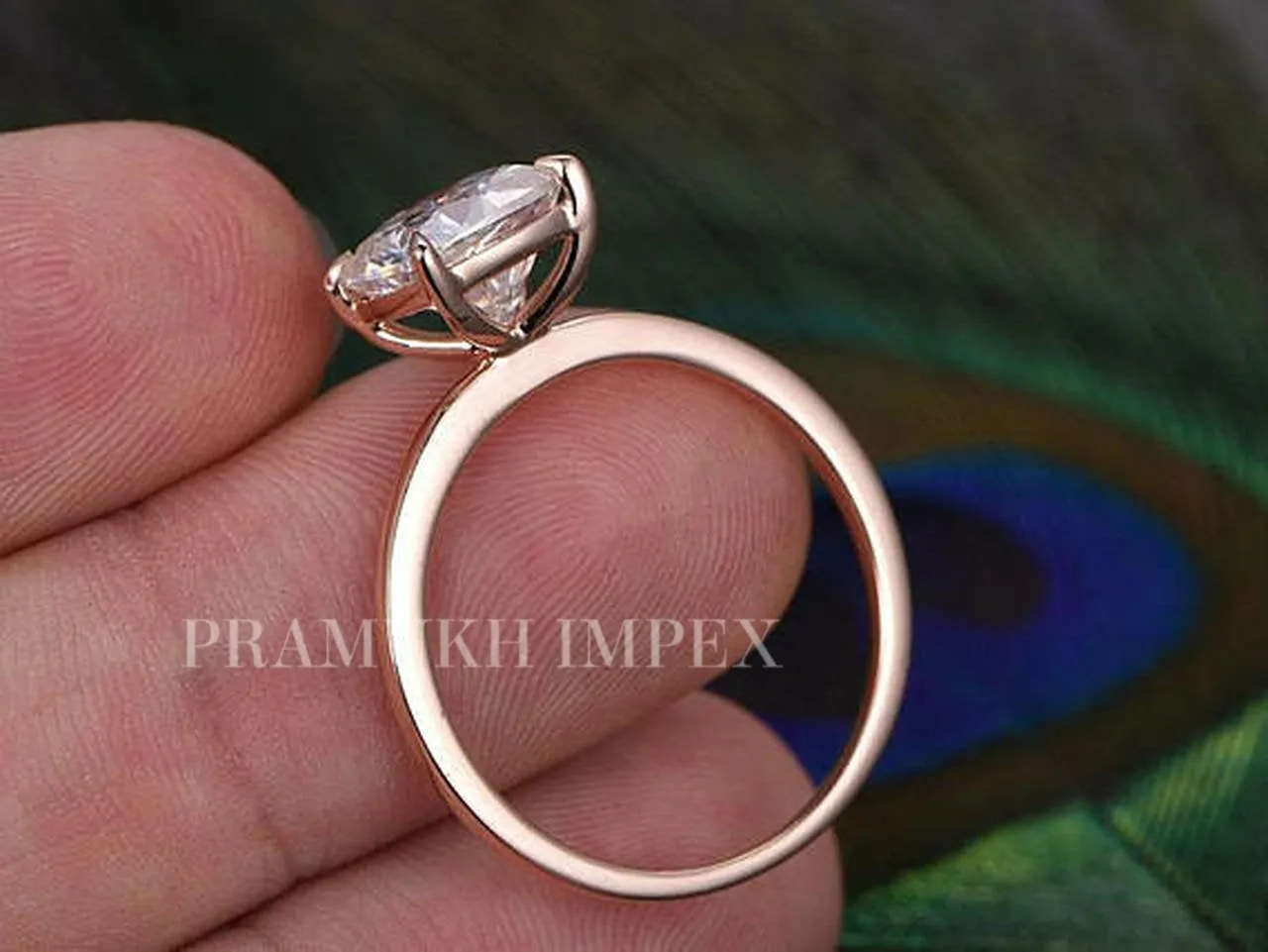 Cushion Moissanite engagement ring vintage rose gold engagement ring for women Diamond cluster ring Unique Flower Bridal Anniversary gift