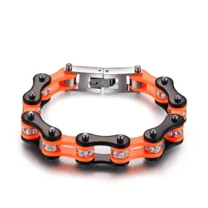 Cycolinks Punk Orange Crystal Bracelet