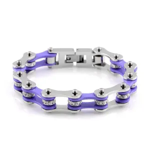 Cycolinks Violet Crystal Bracelet