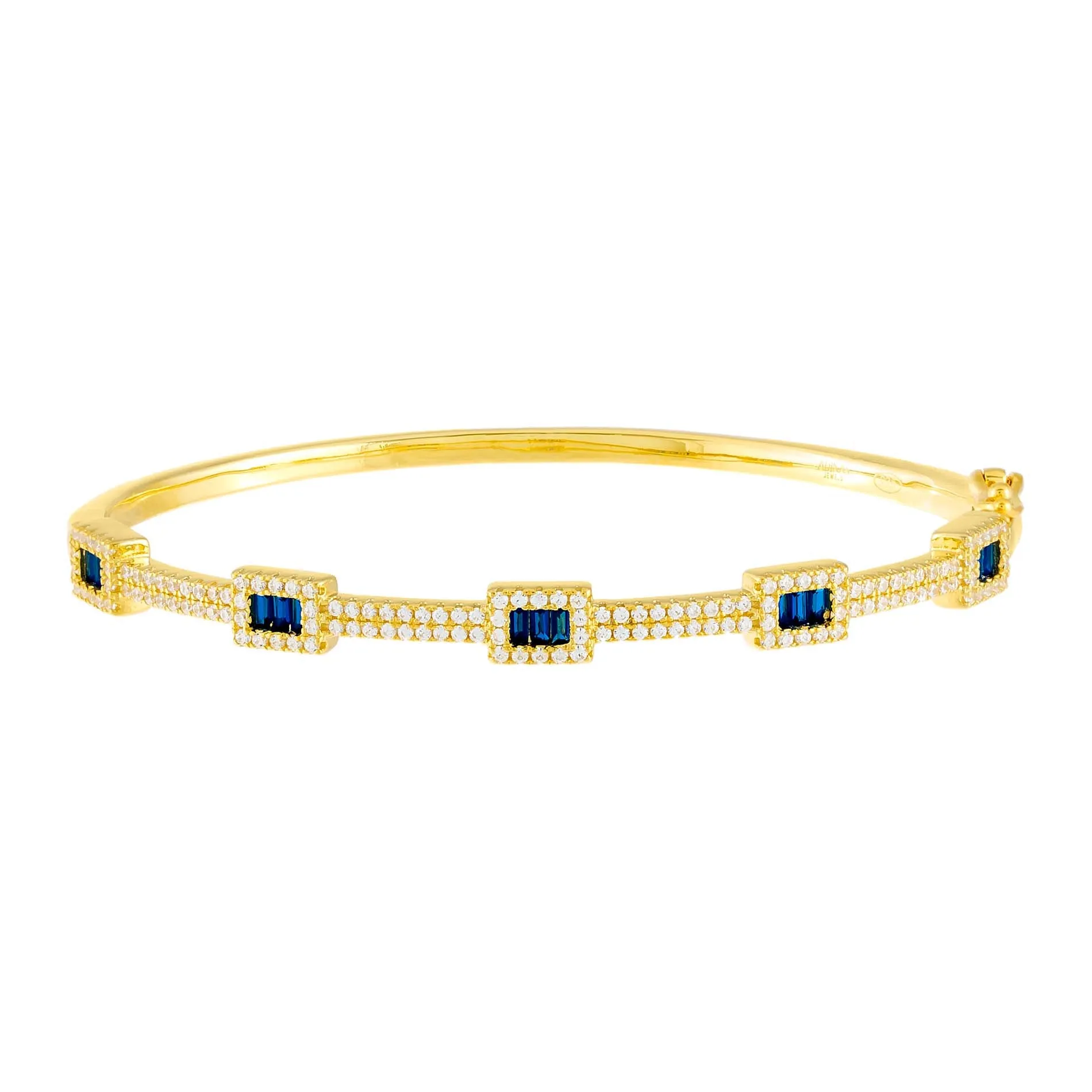 CZ Illusion Baguette Bangle