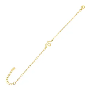 CZ Snake Link Bracelet