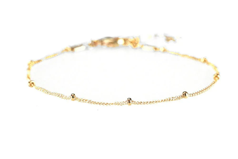 Dainty Dotted Anklet