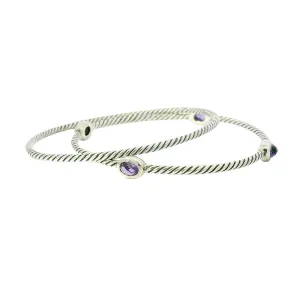 David Yurman Amethyst Bangle Set