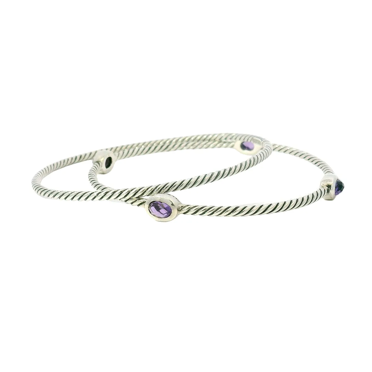 David Yurman Amethyst Bangle Set