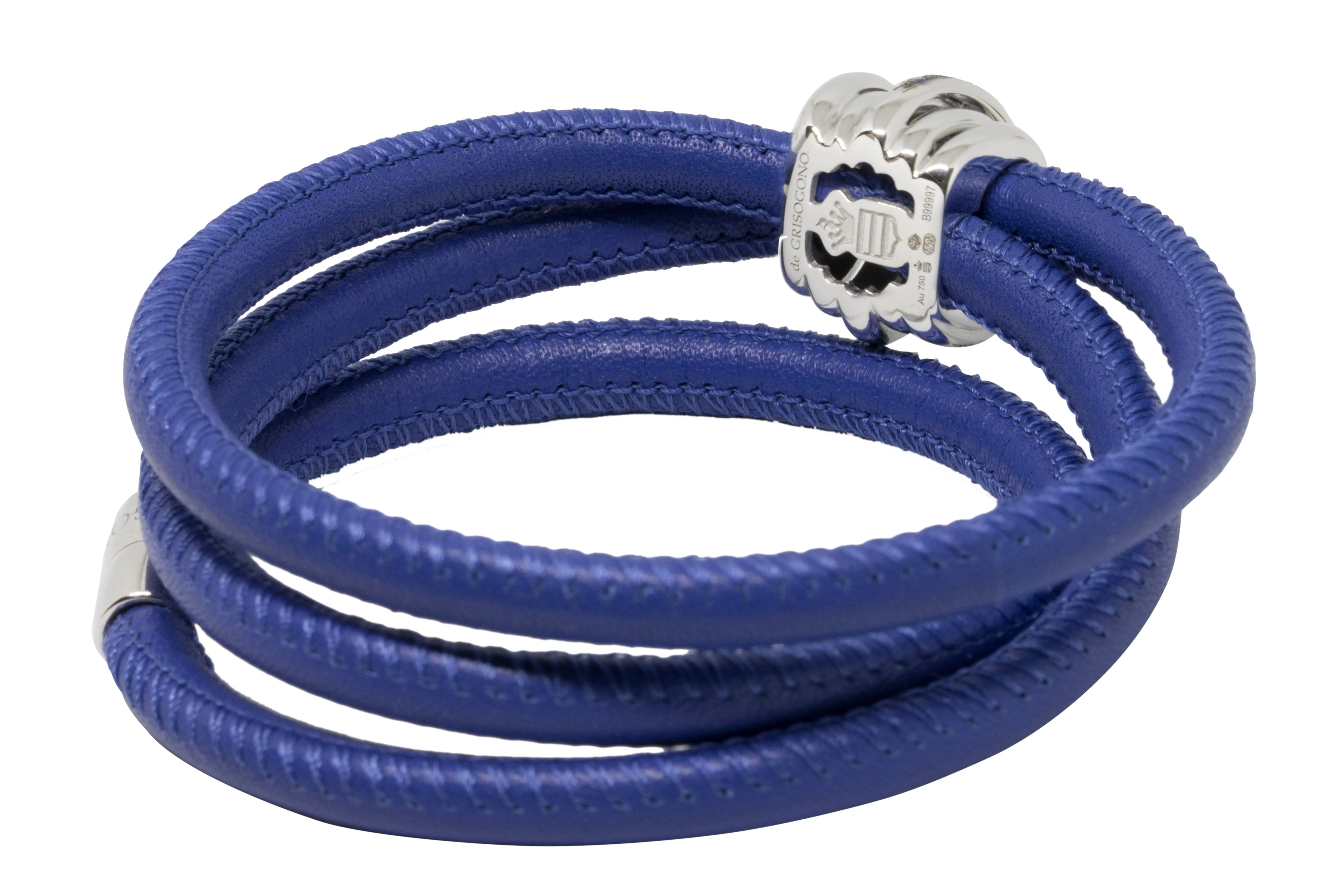de GRISOGONO 18-karat White Gold and Sapphire Allegra Bracelet