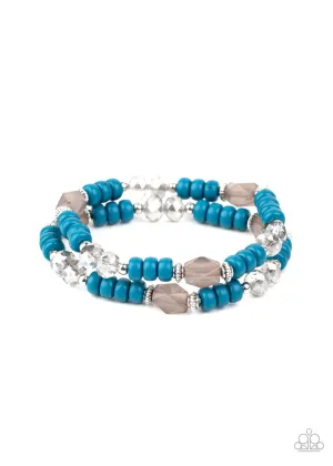 Delightfully Dainty Blue Paparazzi Bracelet
