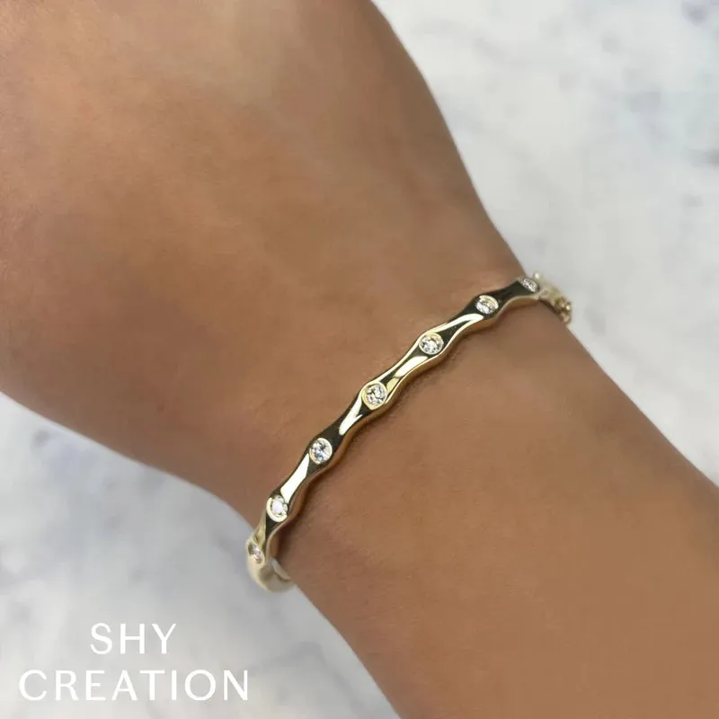 Diamond Bezel Bangle