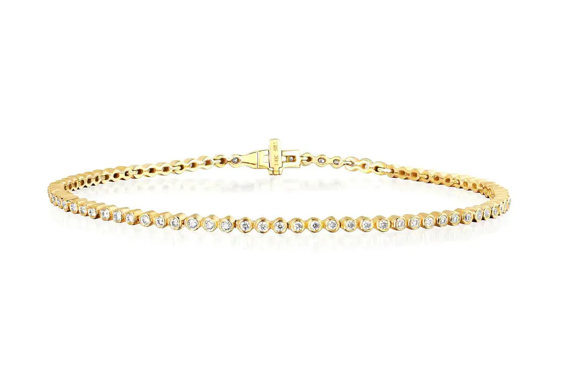 Diamond Bezel Eternity Bracelet