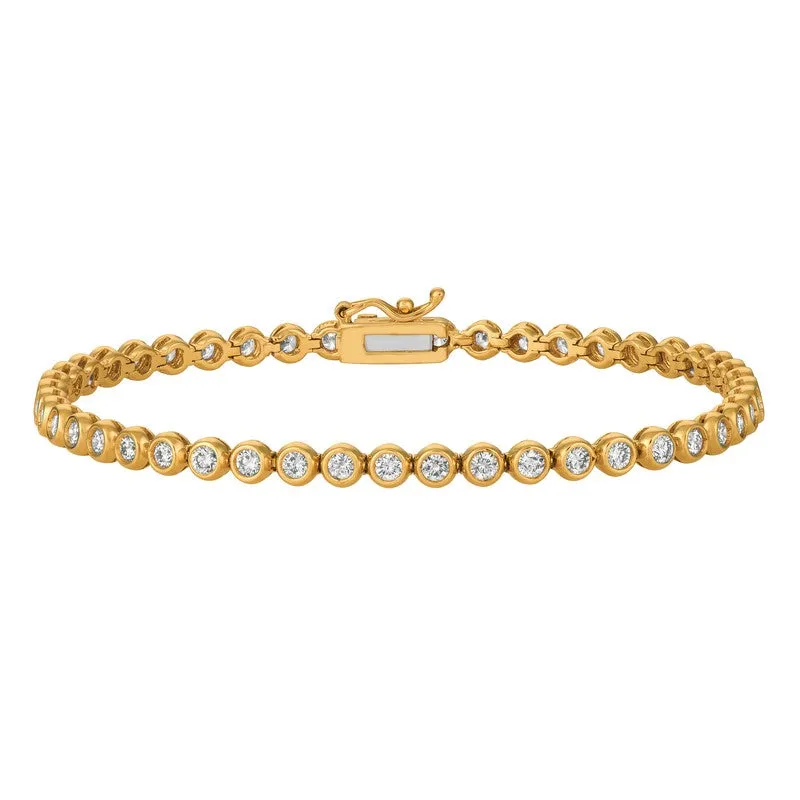 DIAMOND BRACELET 14K GOLD (3.75 CTW)
