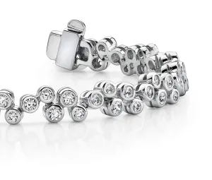 Diamond Bubble Bracelet Lab-Grown Diamond with 2.10 ct.(finished) 1.7mm, 2mm, 2.2mm