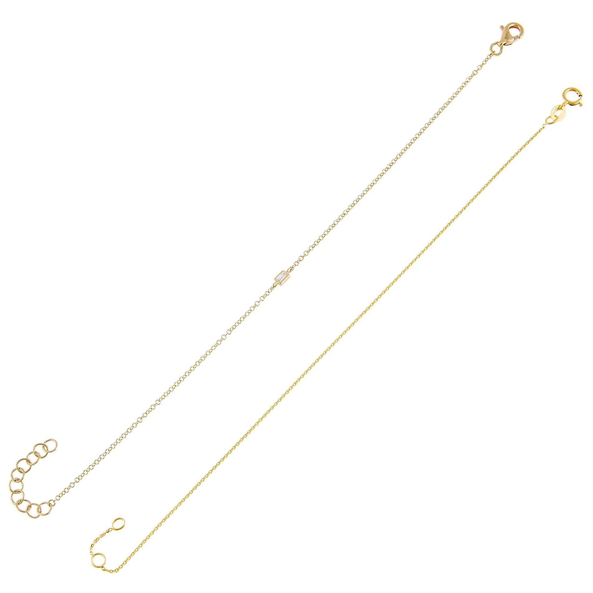 Diamond Chain Bracelet Combo Set 14K