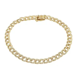 Diamond Cuban Chain Bracelet